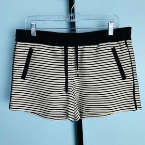 LOFT Striped Drawstring Shorts Size 8